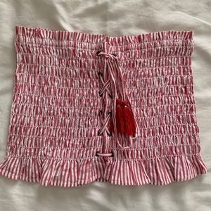 American Eagle Smocked Tube Top